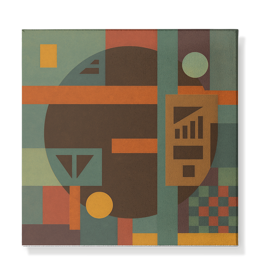 Klang der Geometrie - Sonnenrausch Edition - Leinwand 30x30cm