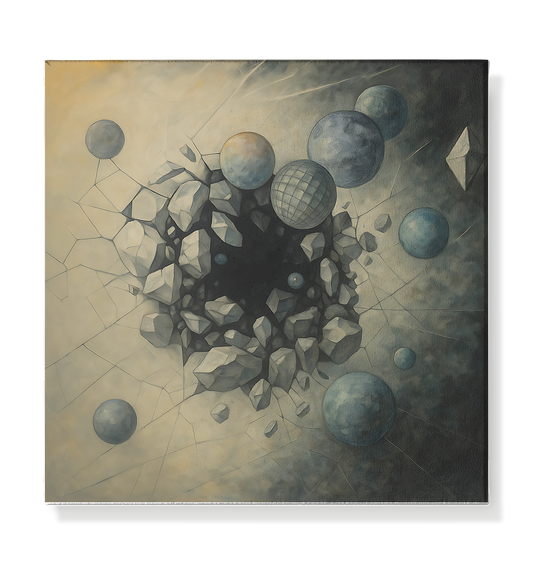 r.p.art - "Durchbruch" - Wandbild - Leinwand 30x30cm