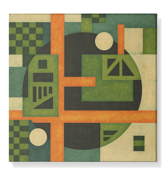 Klang der Geometrie – Wachstumsfeld Edition - Leinwand 50x50cm