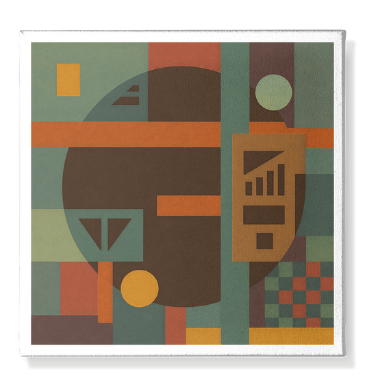 Klang der Geometrie - Sonnenrausch Edition - Leinwand 50x50cm