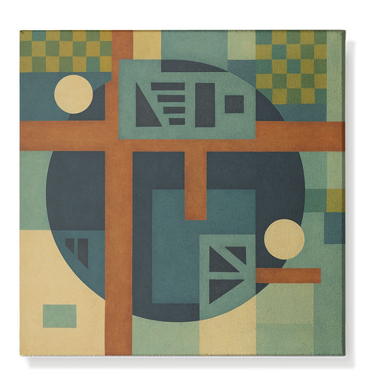 Klang der Geometrie – Tiefenklang Edition - Leinwand 50x50cm