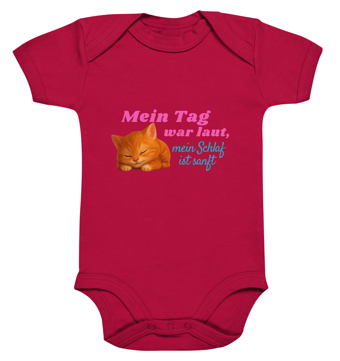 Mein Tag war laut, mein schlaf ist sanft – Kätzchen 2 - Organic Baby Bodysuit