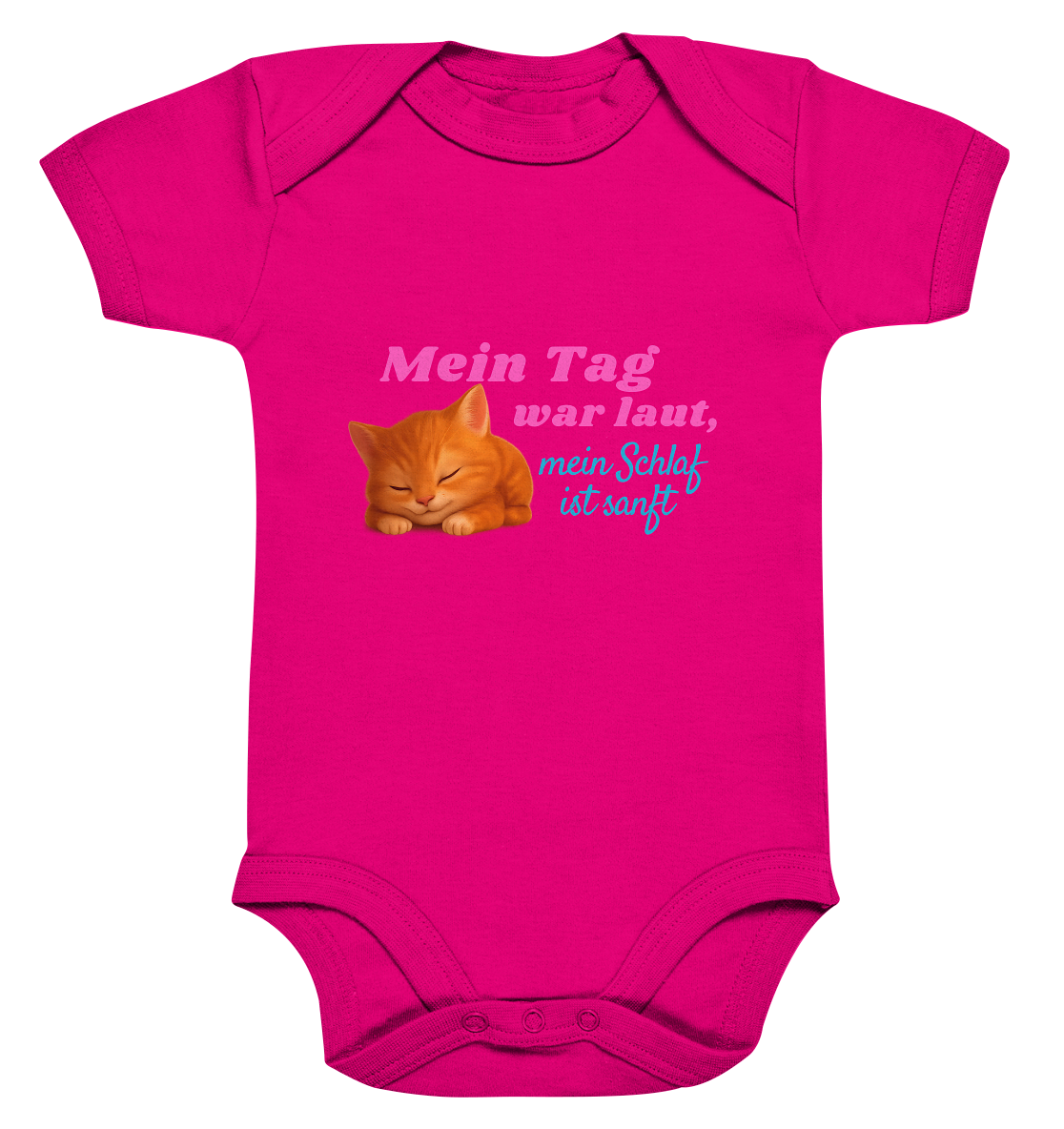 Mein Tag war laut, mein schlaf ist sanft – Kätzchen 2 - Organic Baby Bodysuit