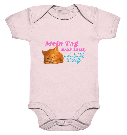 Mein Tag war laut, mein schlaf ist sanft – Kätzchen 2 - Organic Baby Bodysuit