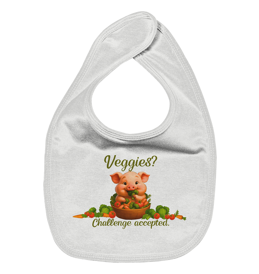 Veggies? Challenge accepted. - Organic Baby-Lätzchen