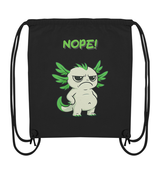NOPE!  Grün - Organic Gym-Bag