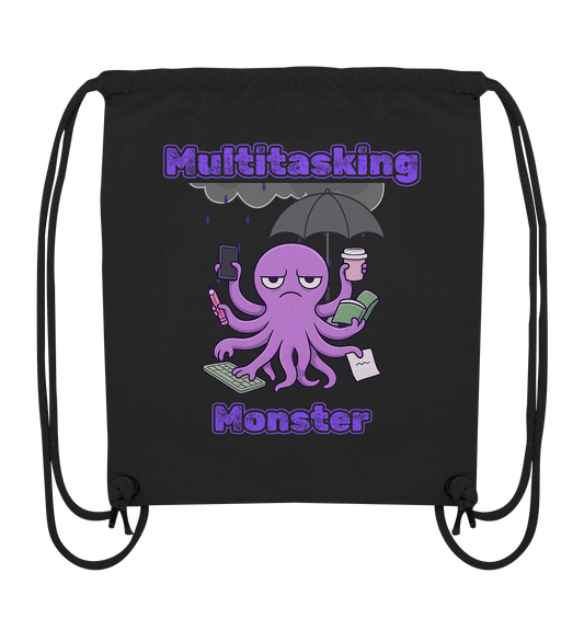 Multitasking Monster - Lila - Organic Gym-Bag
