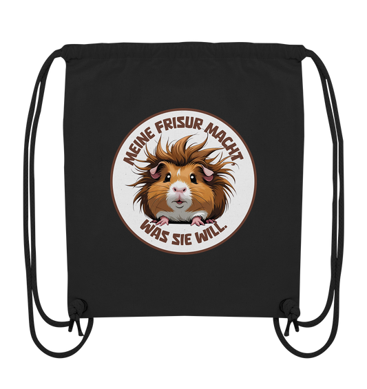 Meine Frisur macht, was sie will – Meerschweinchen (braun) - Organic Gym-Bag
