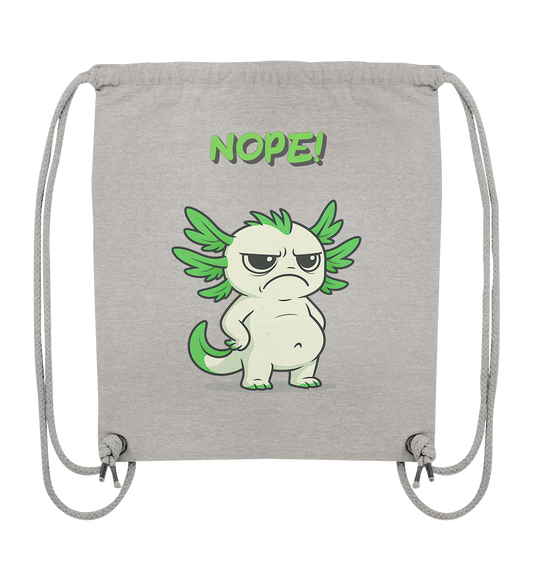 NOPE!  Grün - Organic Gym-Bag