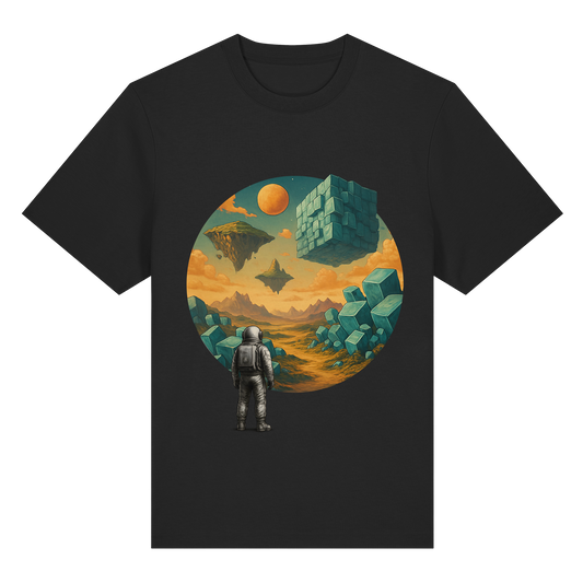 Geometric Realms – Astronaut’s Journey - Organic Heavy T-Shirt