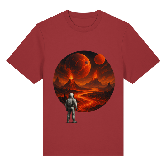 Inferno View – Astronaut’s Journey - Organic Heavy T-Shirt