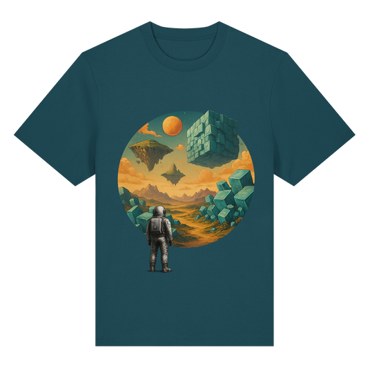 Geometric Realms – Astronaut’s Journey - Organic Heavy T-Shirt