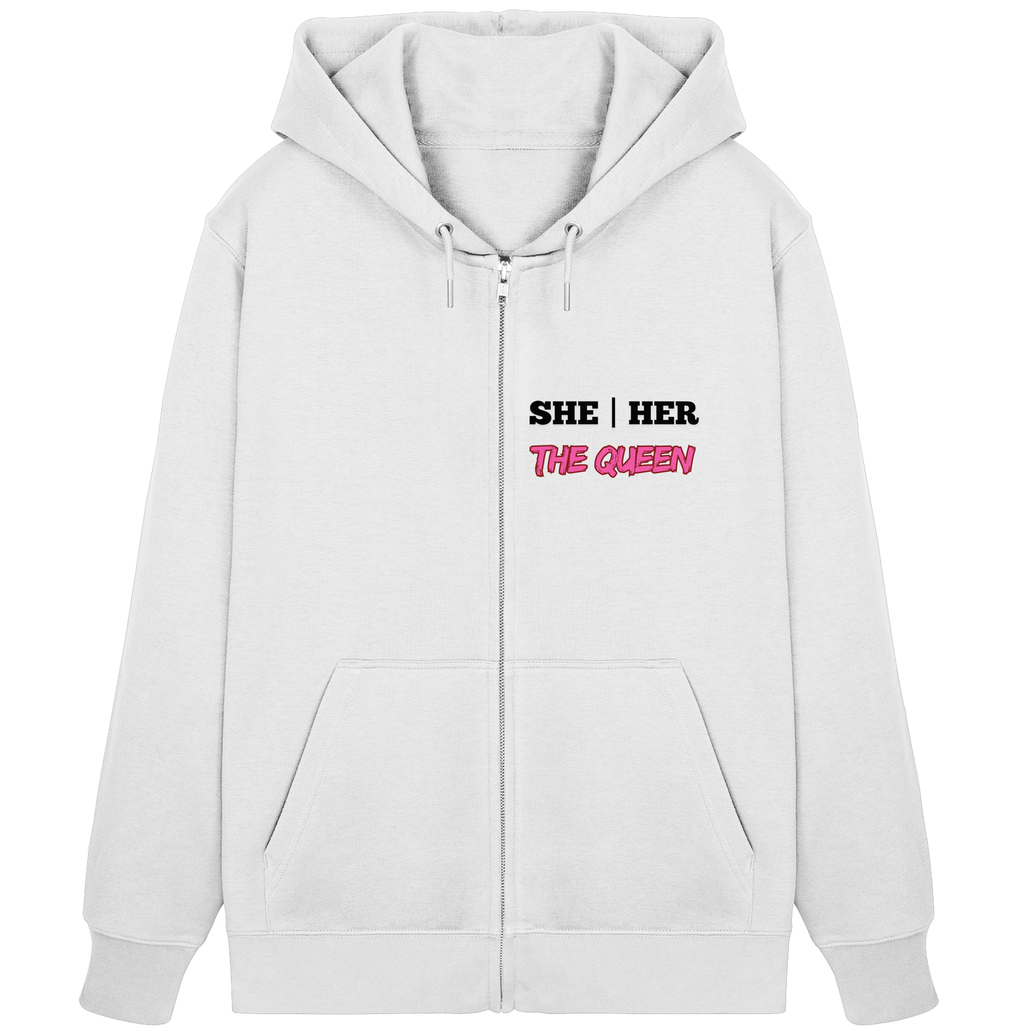 she / her – THE QUEEN - Organic Zipper