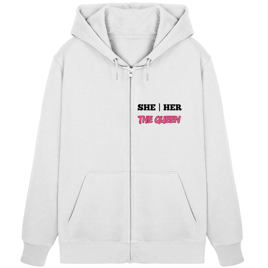 she / her – THE QUEEN - Organic Zipper