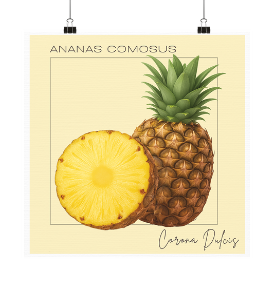 Fructus Botanica – Ananas - Poster 20x20