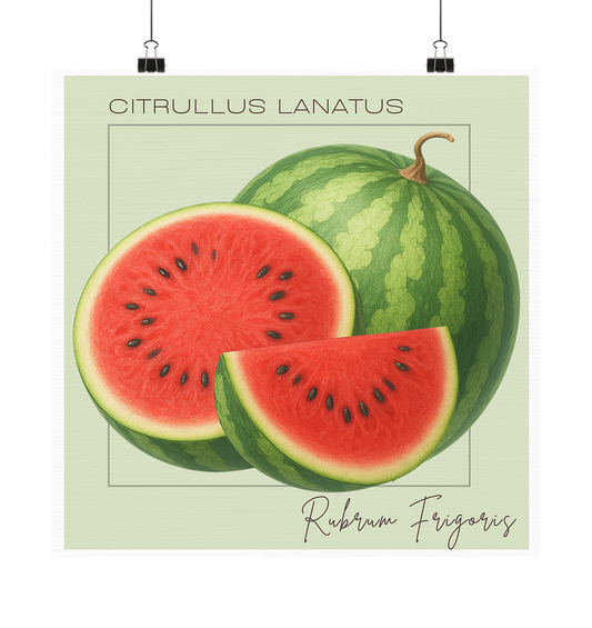 Fructus Botanica – Wassermelone (Rubrum Frigoris) - Poster 20x20