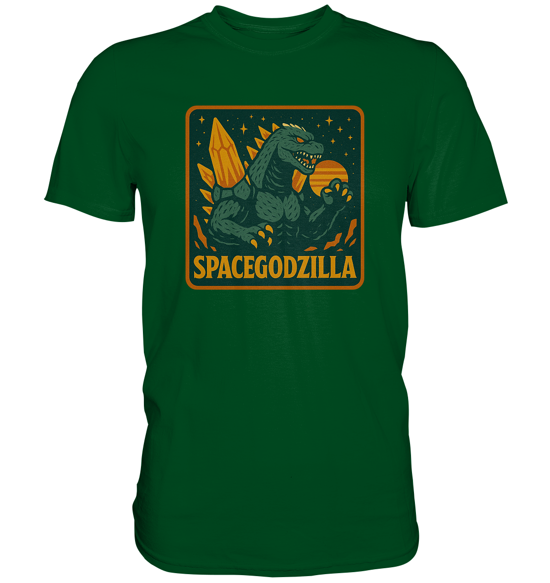 Retro T-Shirt - Spacegodzilla - Premium Shirt