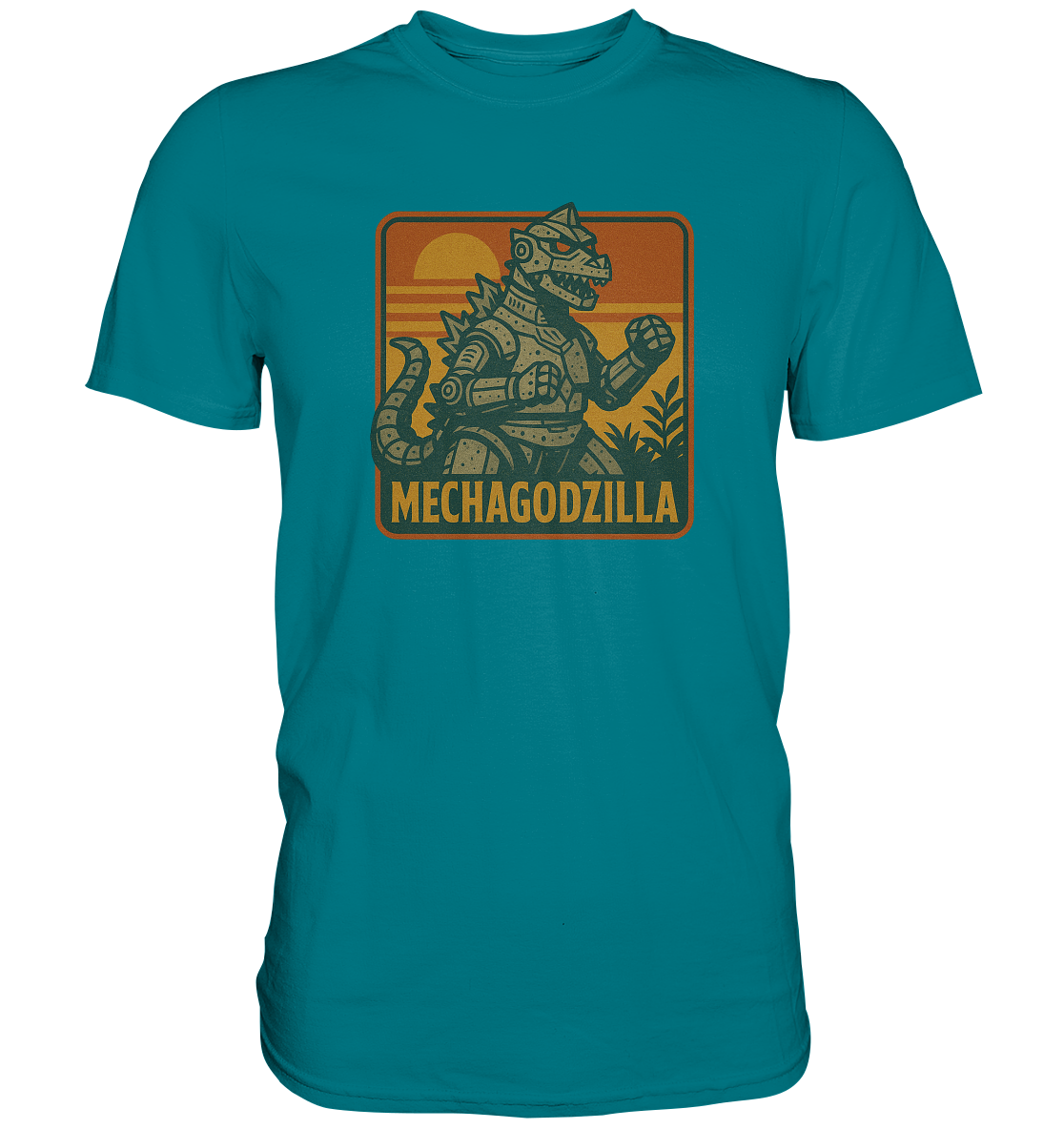 Retro T-Shirt - Mechagodzilla - Premium Shirt