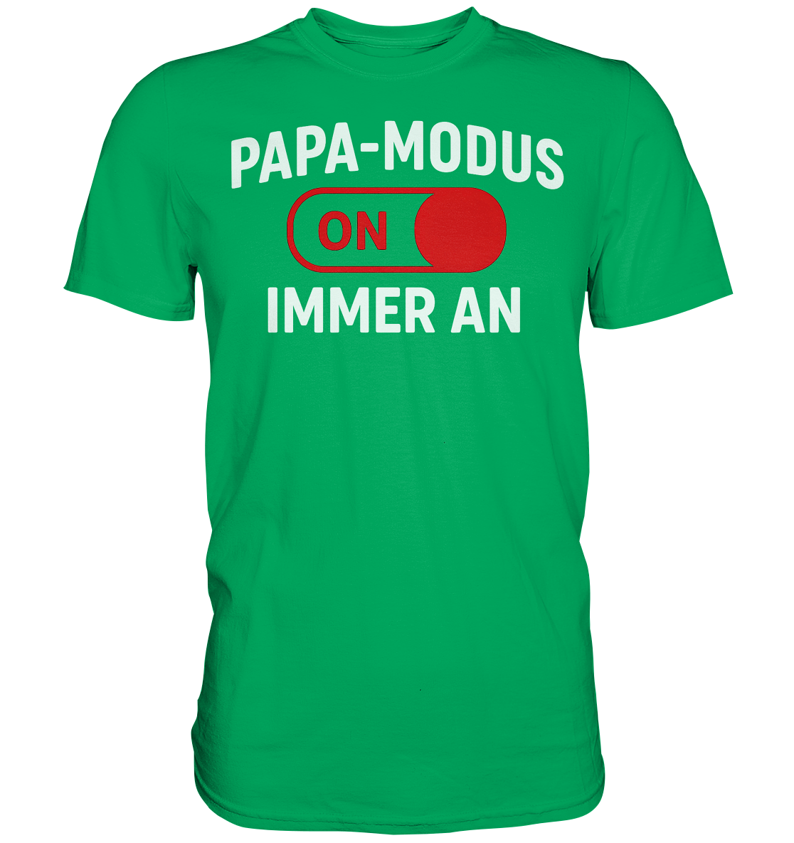 Papa-Modus On - Rot - Premium Shirt