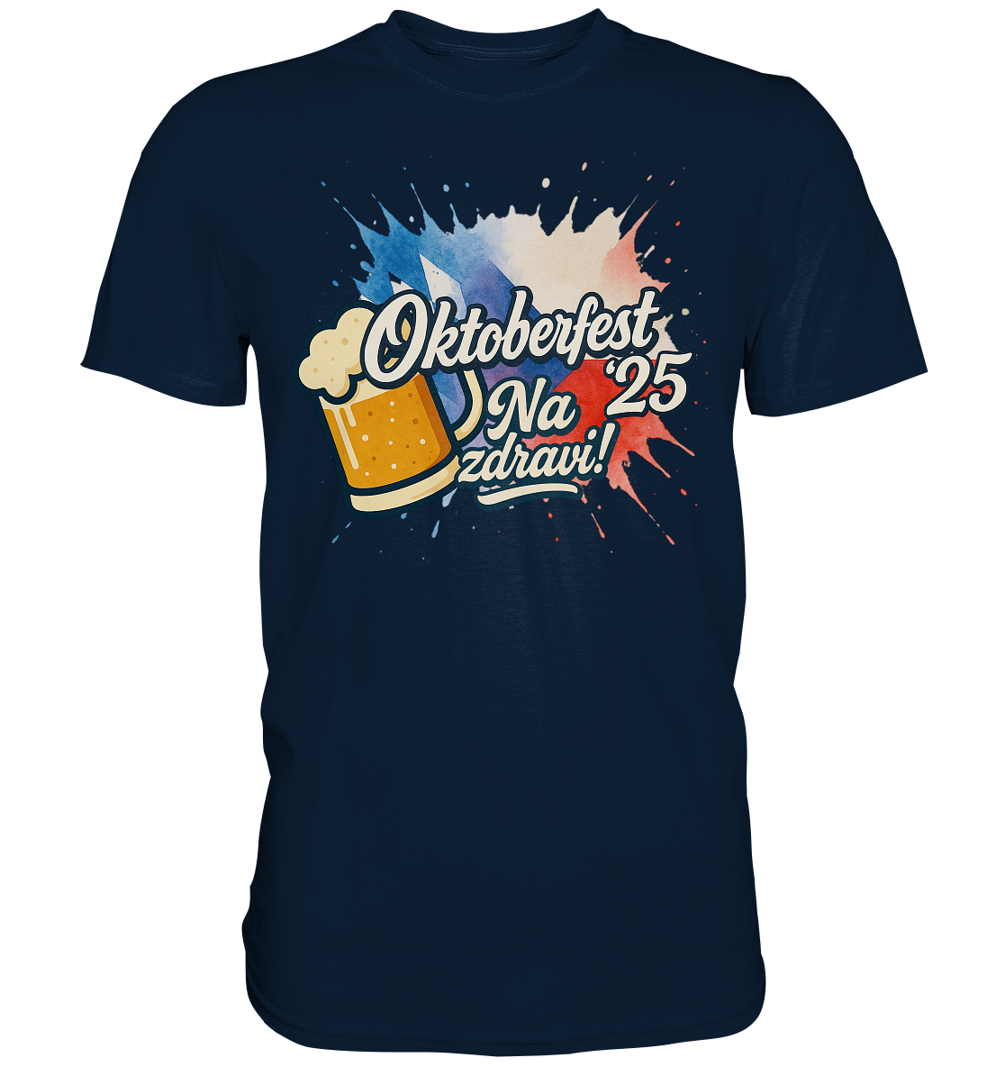Global Cheers! - Tschechien mit Bier - Premium Shirt