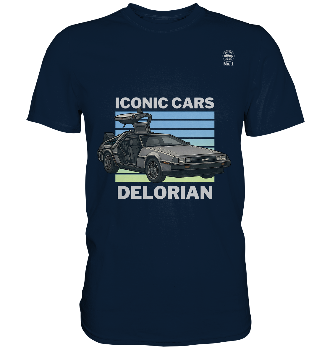 Iconic Cars – Delorian No. 1 - Premium Shirt