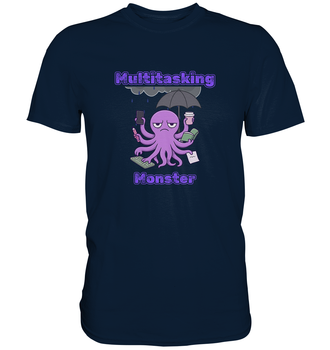 Multitasking Monster - Lila - Premium Shirt