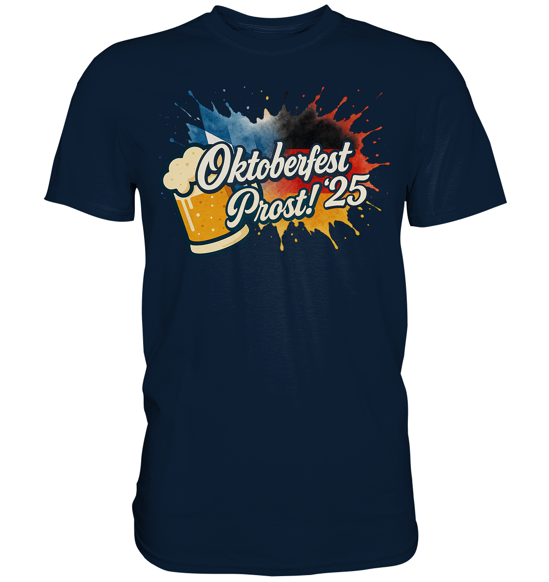 Global Cheers! - Deutschland mit Bier - Premium Shirt