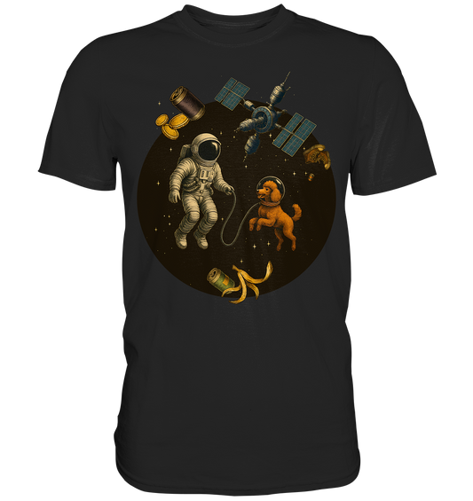 Poodle in Space – Astronautenspaziergang der Extraklasse - Premium Shirt