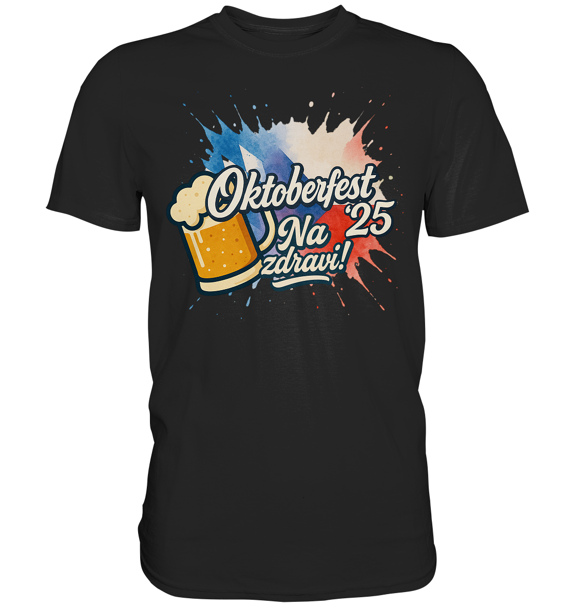 Global Cheers! - Tschechien mit Bier - Premium Shirt