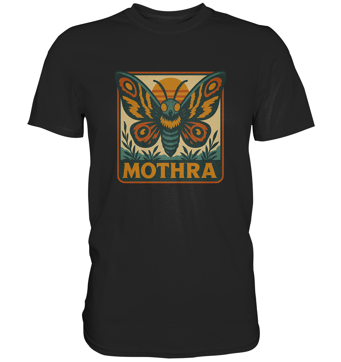 Retro T-Shirt - Mothra - Premium Shirt