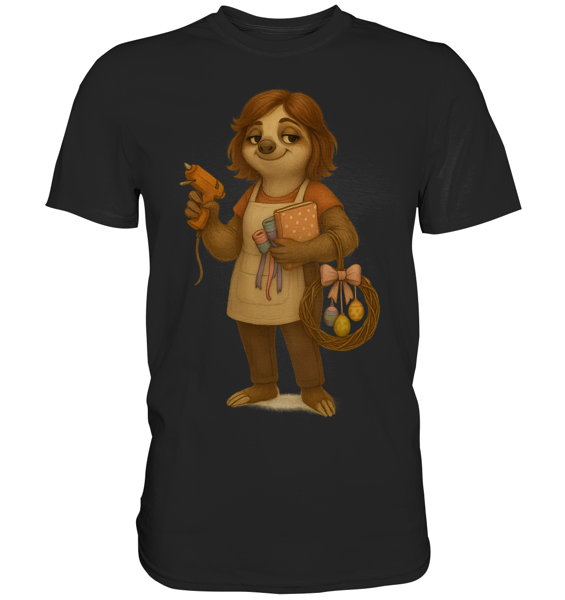 Slothies – Diana Deko – Bastelkönigin, lebt für Pinterest - Premium Shirt