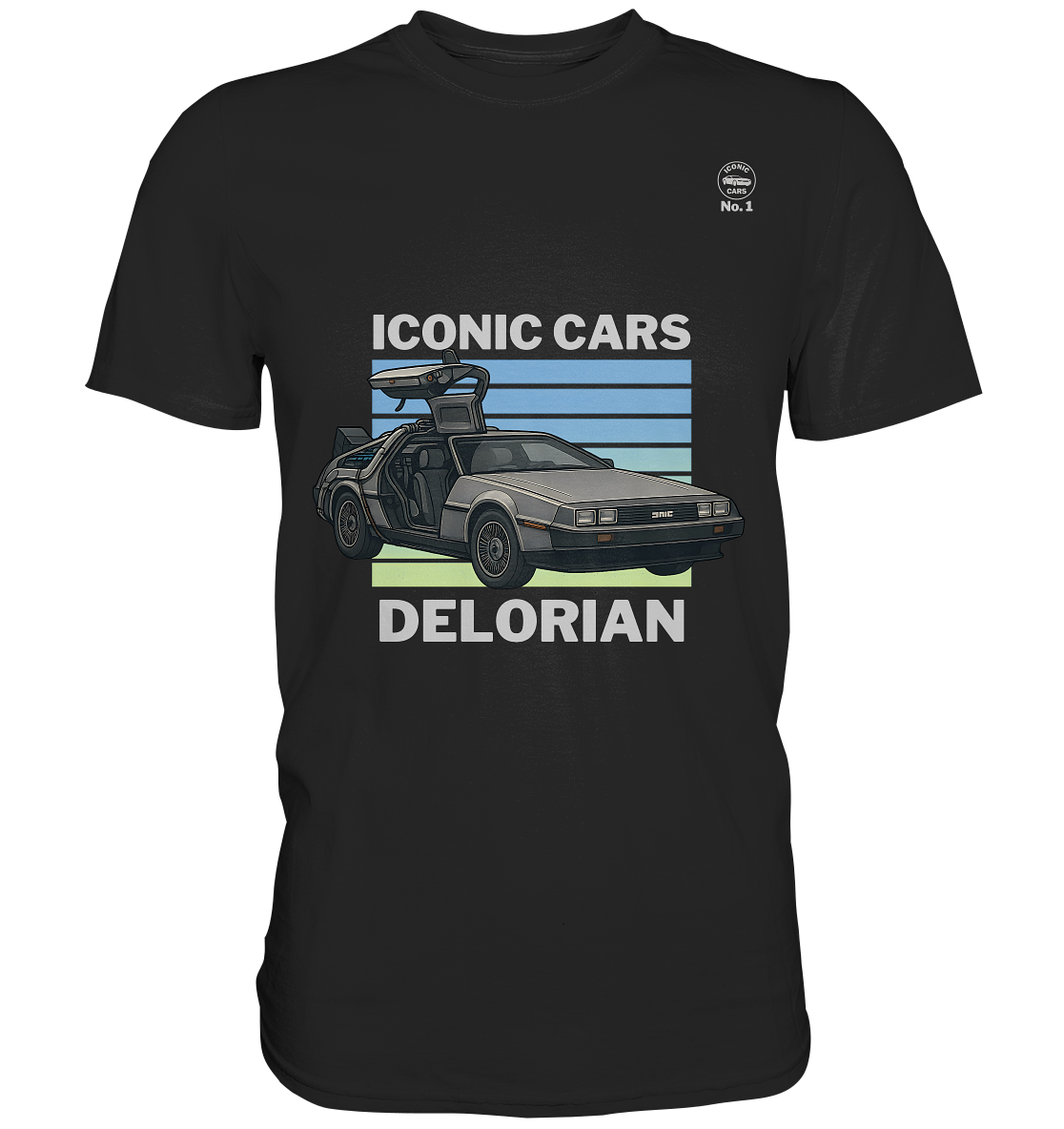 Iconic Cars – Delorian No. 1 - Premium Shirt