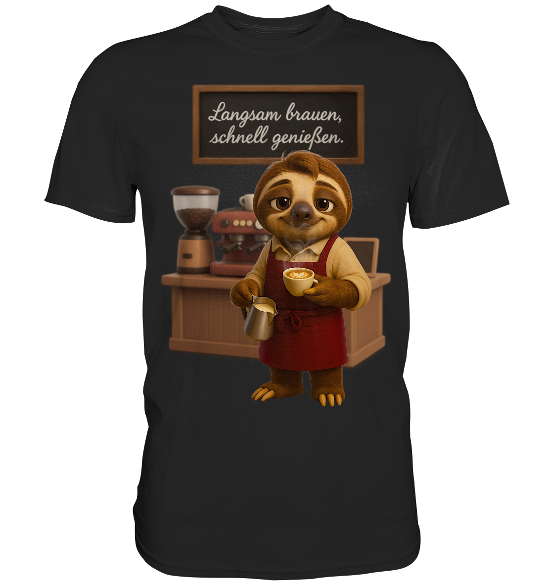 Slothies - "Langsam brauen, schenll genießen." - Männlich - Premium Shirt