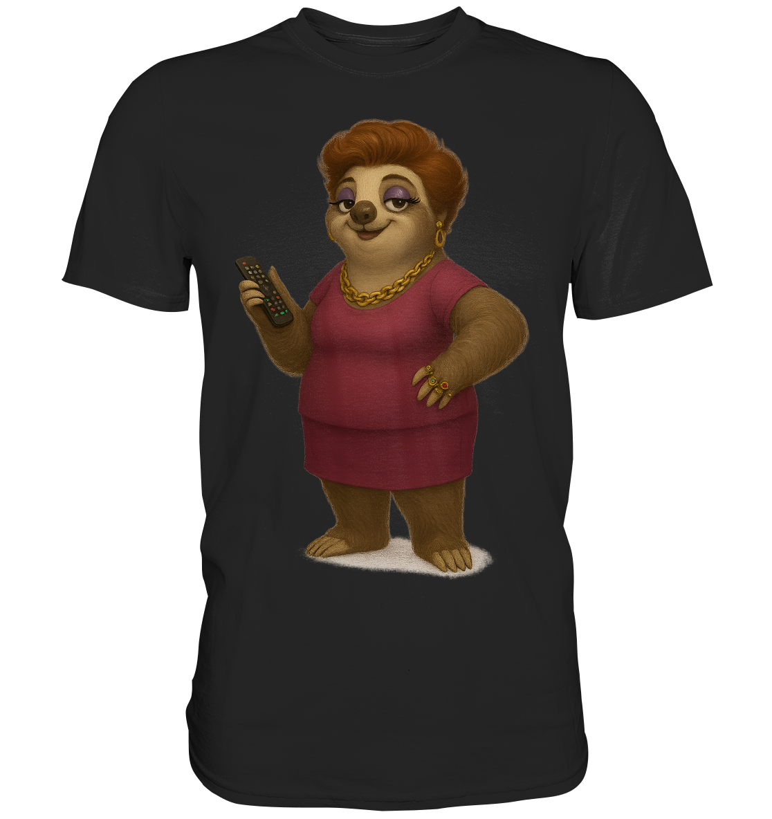 Slothies – Babsi Bling – QVC-Fanatikerin mit 400 Ringen - Premium Shirt