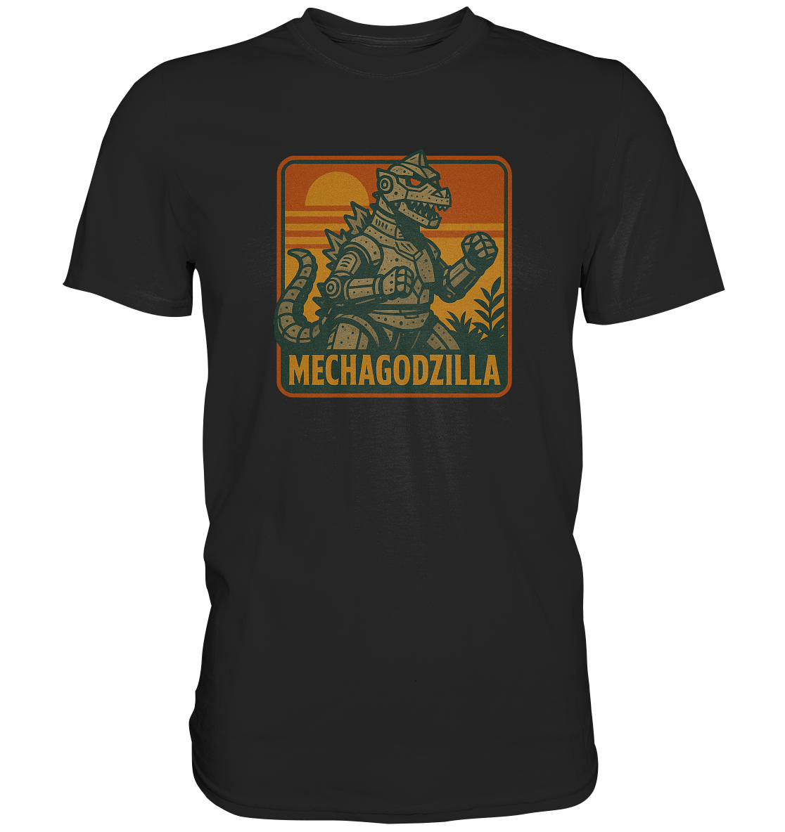Retro T-Shirt - Mechagodzilla - Premium Shirt