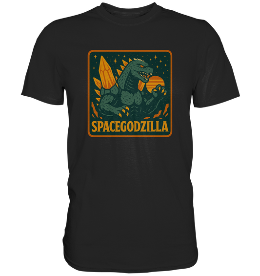 Retro T-Shirt - Spacegodzilla - Premium Shirt