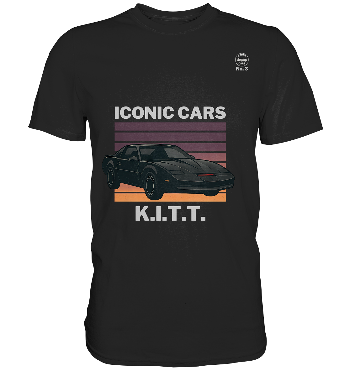 Iconic Cars - K.I.T.T. No. 3 - Premium Shirt