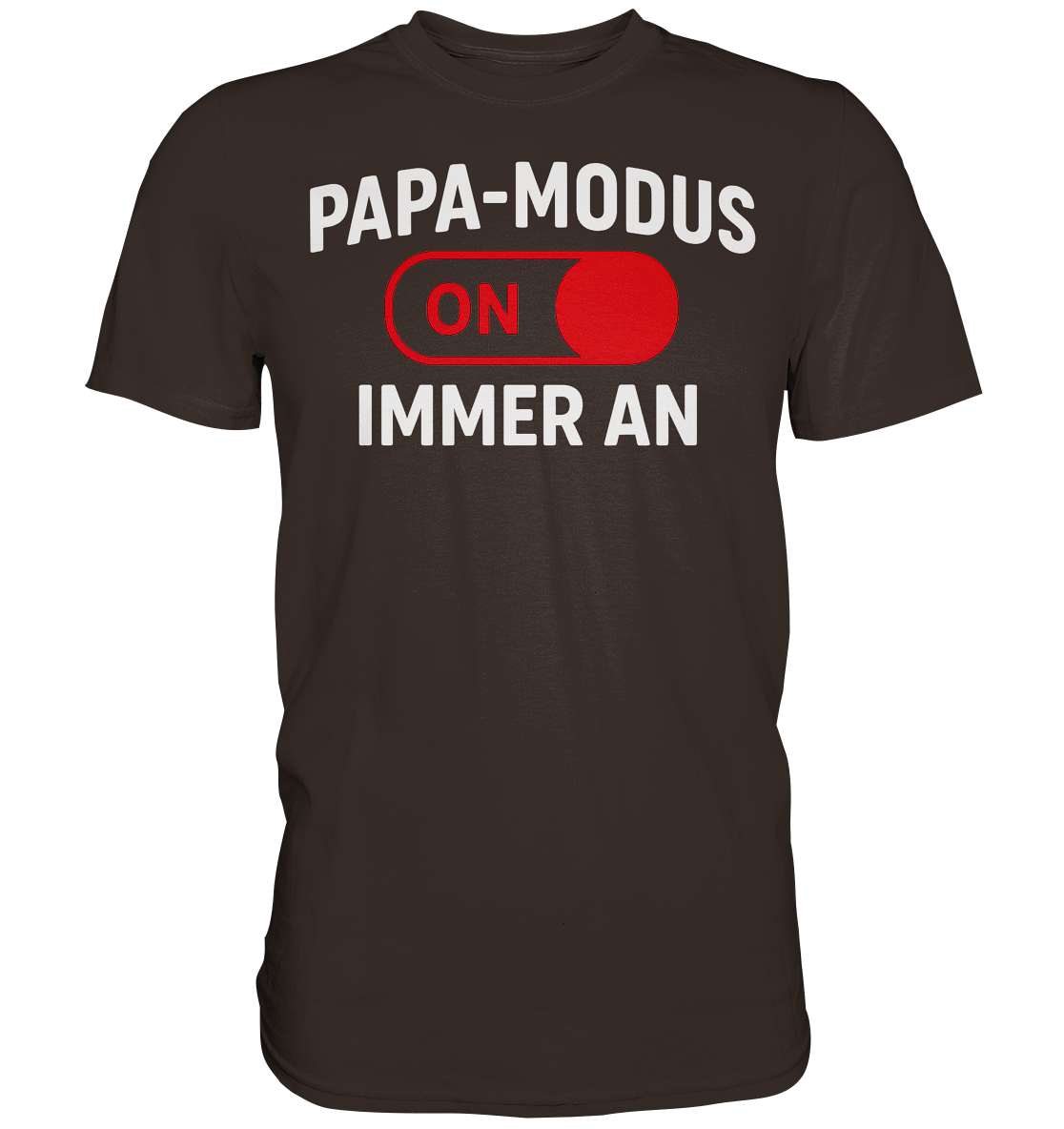 Papa-Modus On - Rot - Premium Shirt
