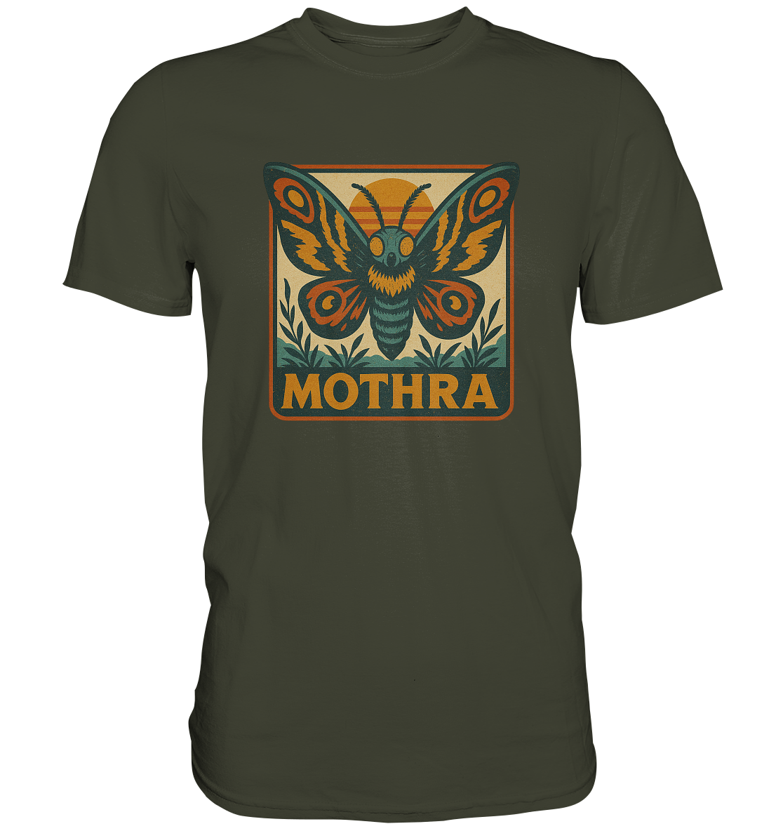 Retro T-Shirt - Mothra - Premium Shirt