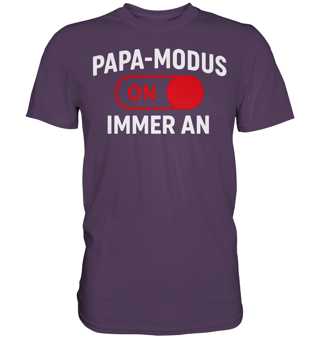 Papa-Modus On - Rot - Premium Shirt