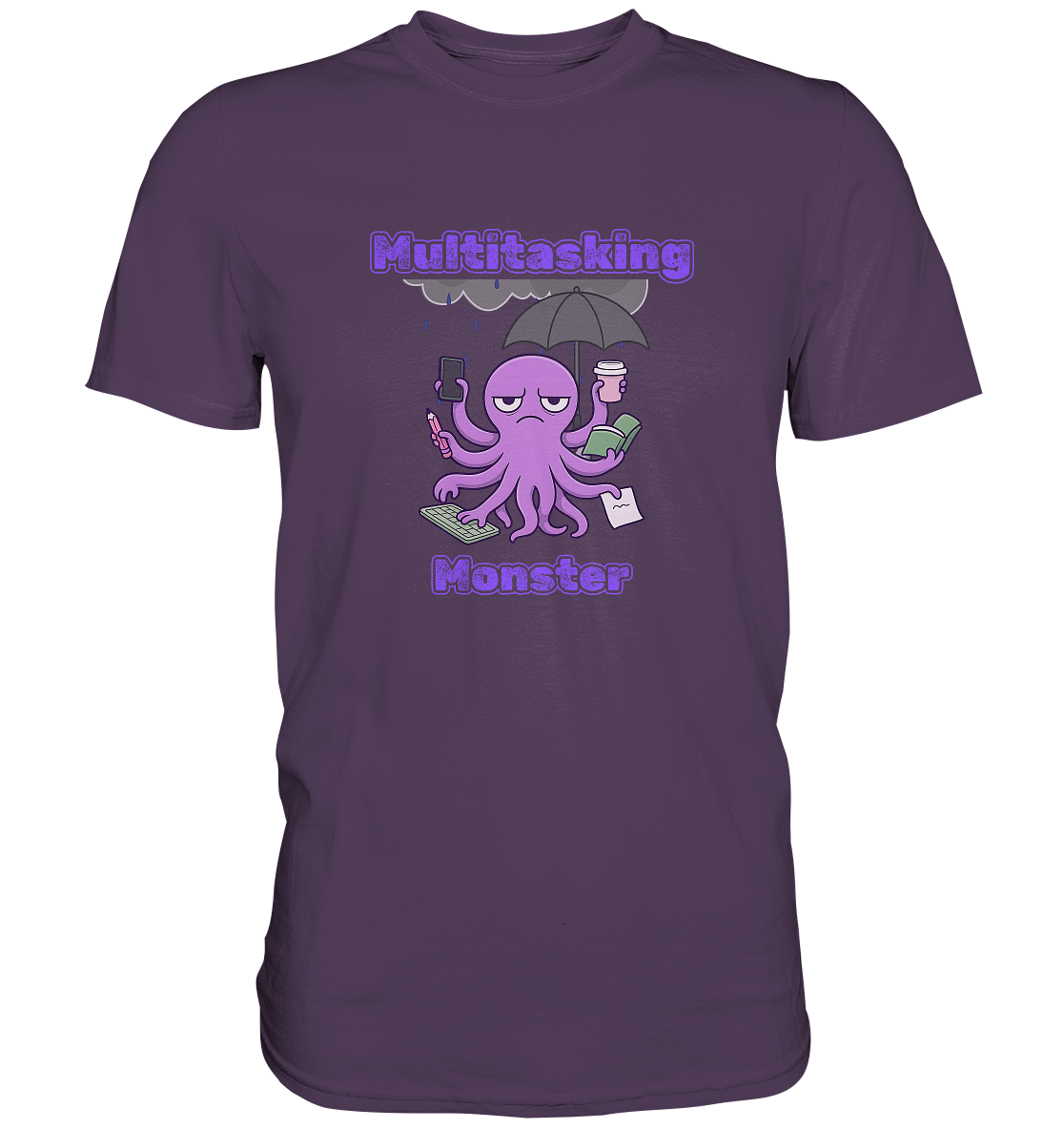 Multitasking Monster - Lila - Premium Shirt