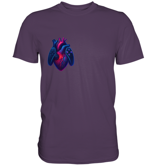Heart of a Gamer – Pixel Pulse - Premium Shirt