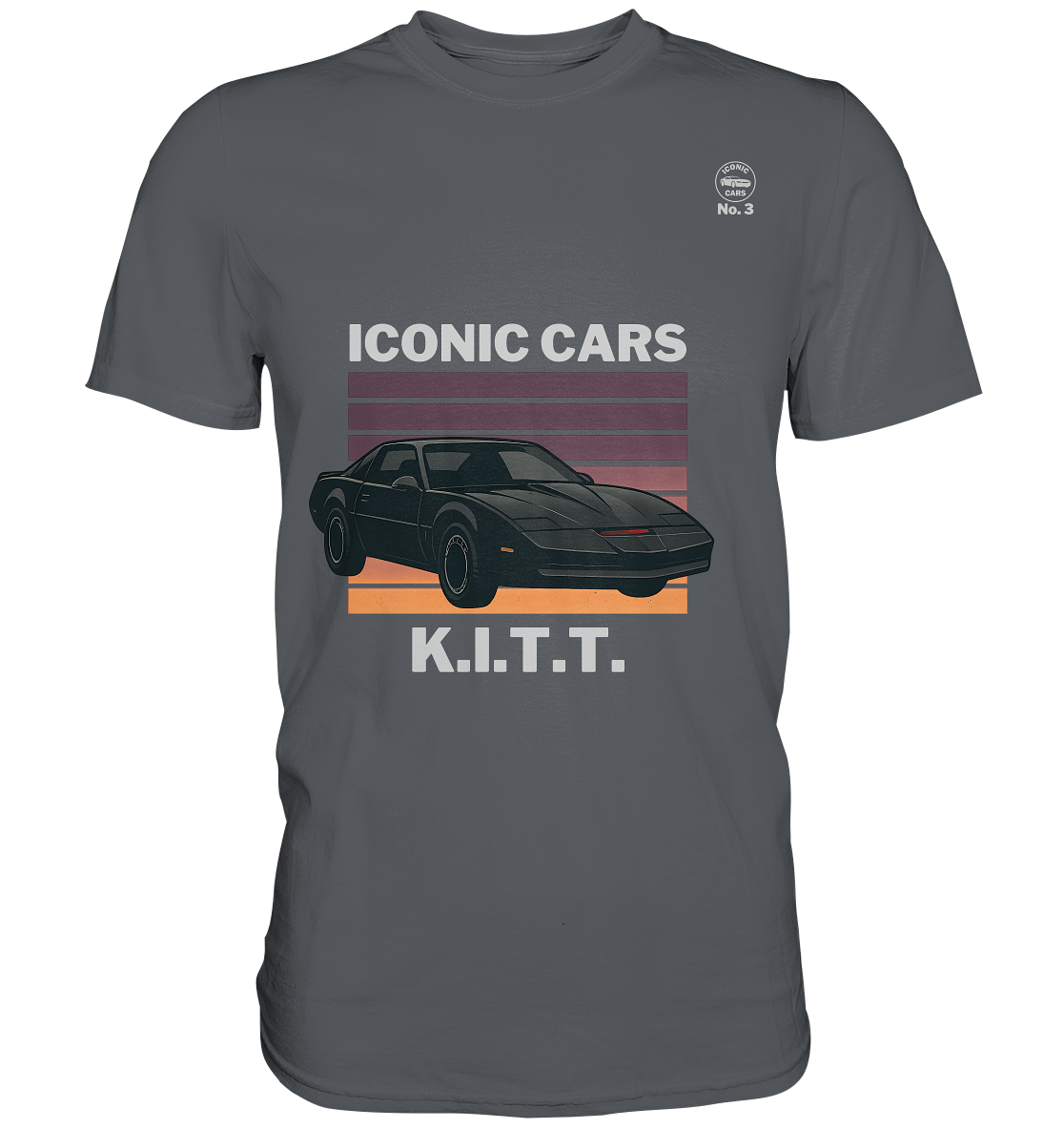 Iconic Cars - K.I.T.T. No. 3 - Premium Shirt