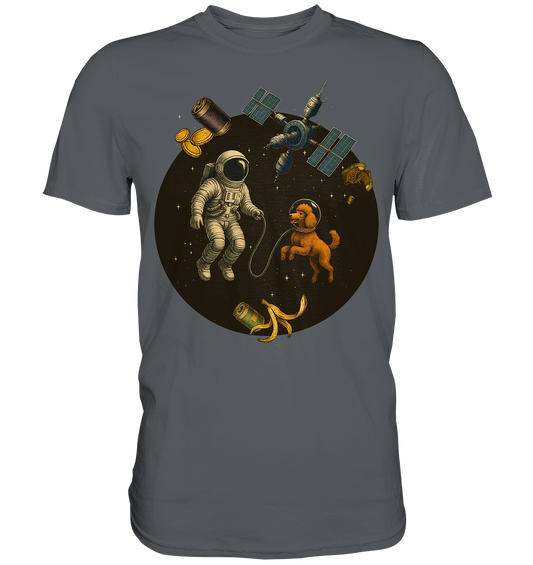 Poodle in Space – Astronautenspaziergang der Extraklasse - Premium Shirt