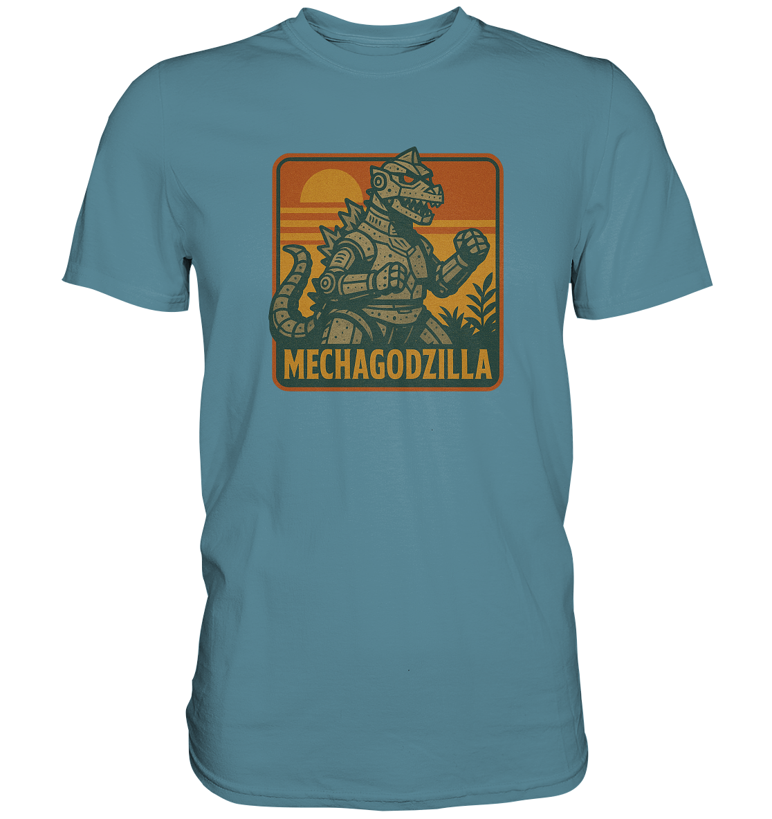 Retro T-Shirt - Mechagodzilla - Premium Shirt