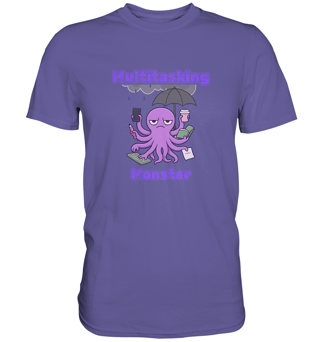 Multitasking Monster - Lila - Premium Shirt