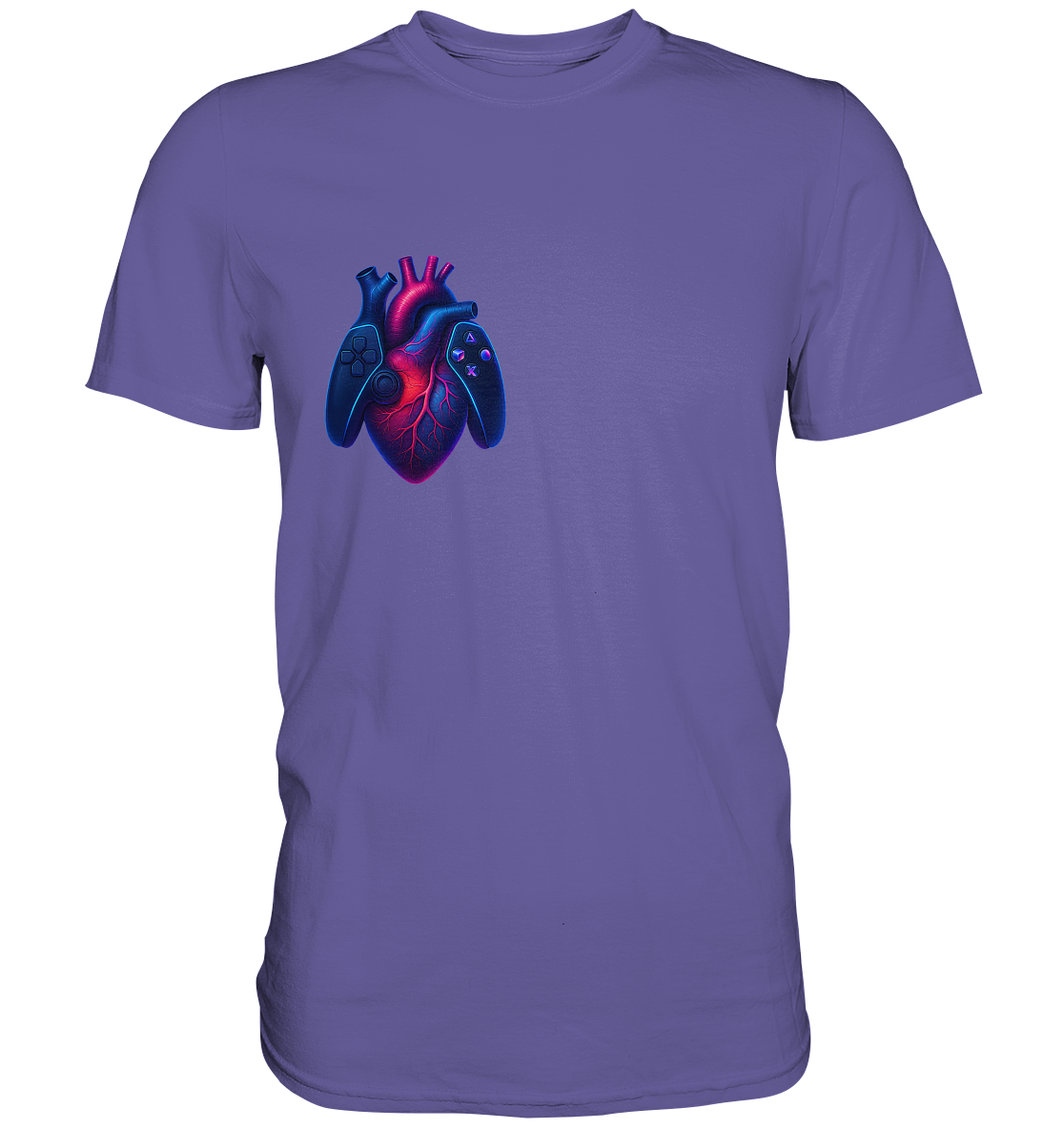 Heart of a Gamer – Pixel Pulse - Premium Shirt