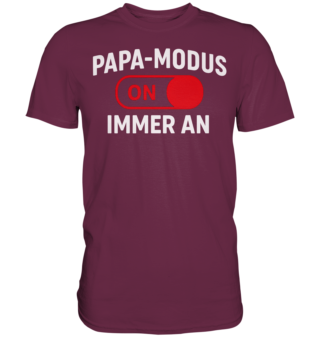 Papa-Modus On - Rot - Premium Shirt