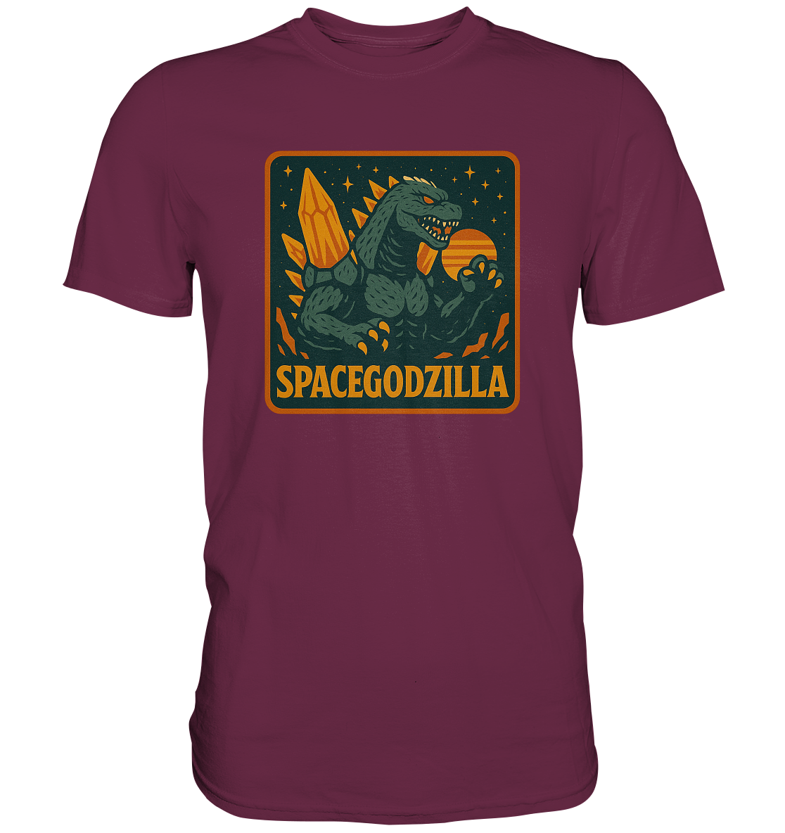 Retro T-Shirt - Spacegodzilla - Premium Shirt