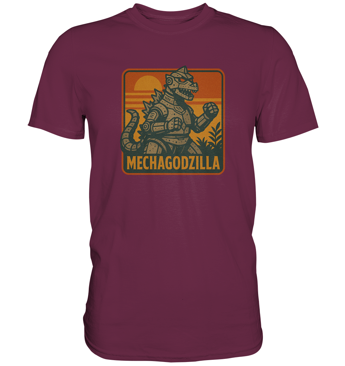 Retro T-Shirt - Mechagodzilla - Premium Shirt